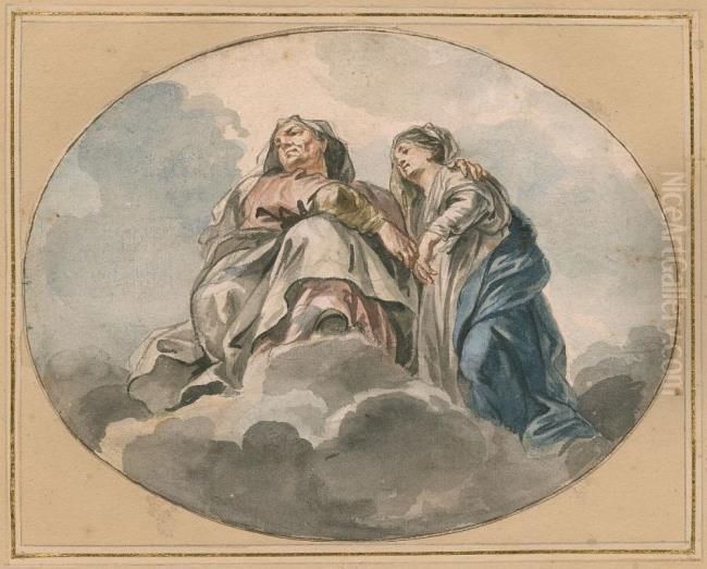 St. Anne and the Virgin Oil Painting by (studio of) Rubens, Peter Paul