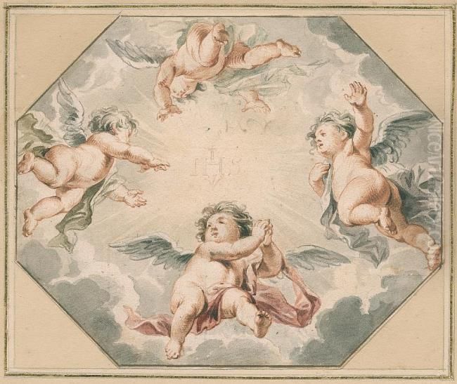 The name of Jesus Oil Painting by (studio of) Rubens, Peter Paul