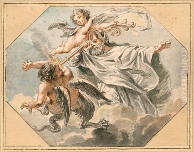 Saint Gregory of Nazianzus Oil Painting by (studio of) Rubens, Peter Paul