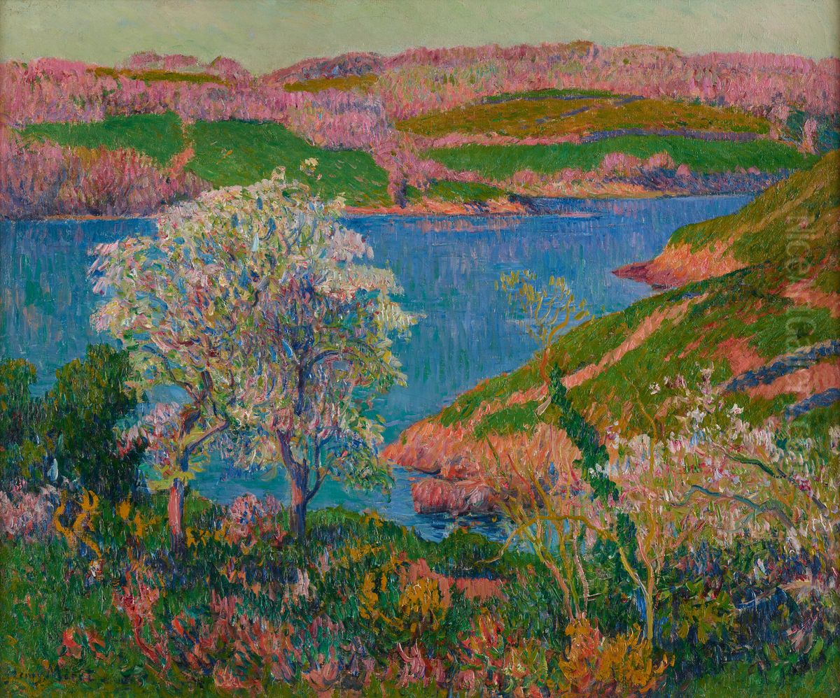 L'Anse du Goulineau Oil Painting by Henry Moret