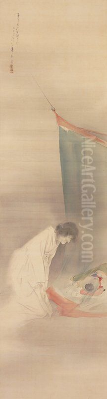 Ghost [left of a pair] Oil Painting by Suzuki Kason