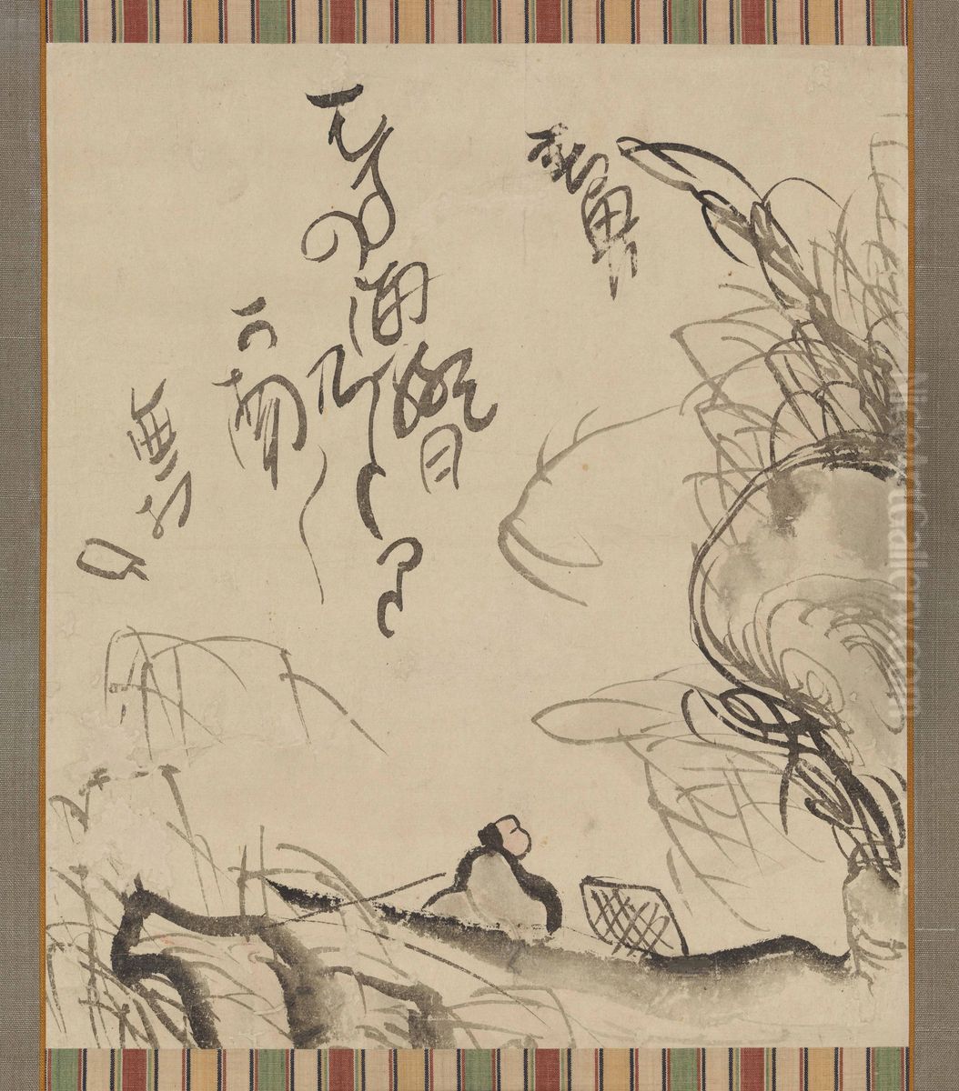 Sea in Spring Oil Painting by Yosa Buson