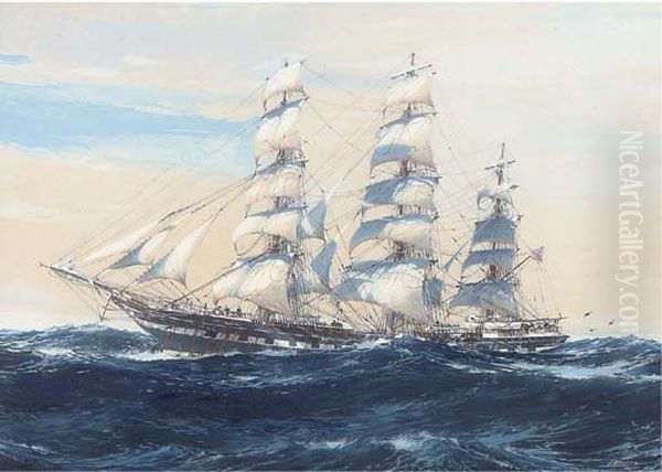 The New Zealand record-breaker Waimate Oil Painting by Jack Spurling