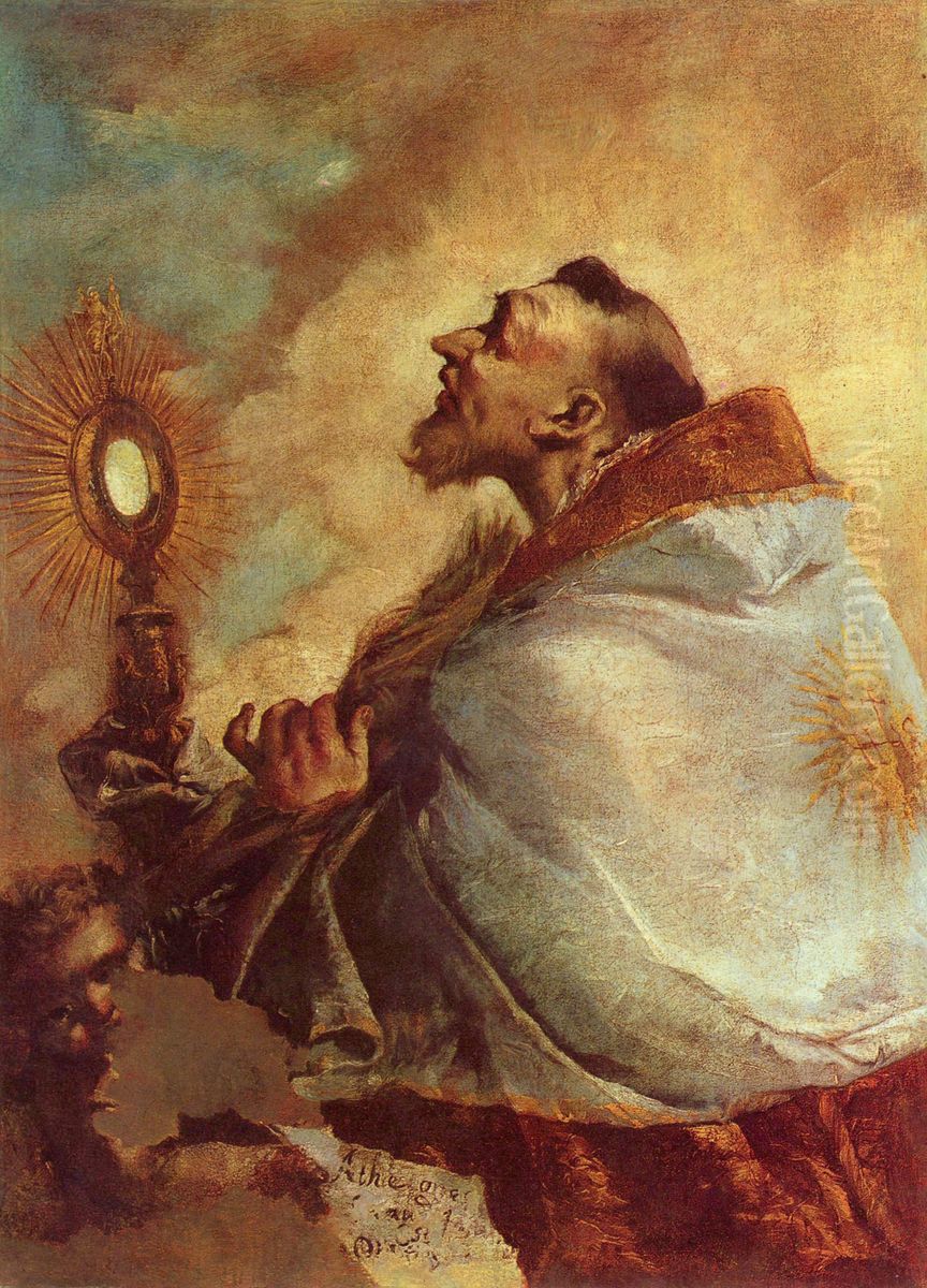 Heiliger in Verzuckung Oil Painting by Francesco Guardi