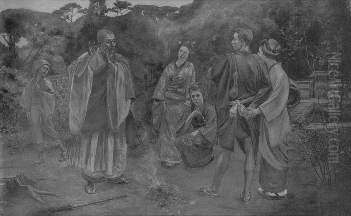 Talk on Ancient Romance Oil Painting by Kuroda Seiki