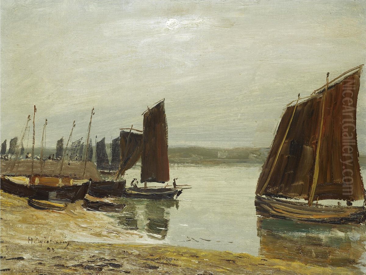 Cloudy day Oil Painting by Nikolay Nikanorovich Dubovskoy