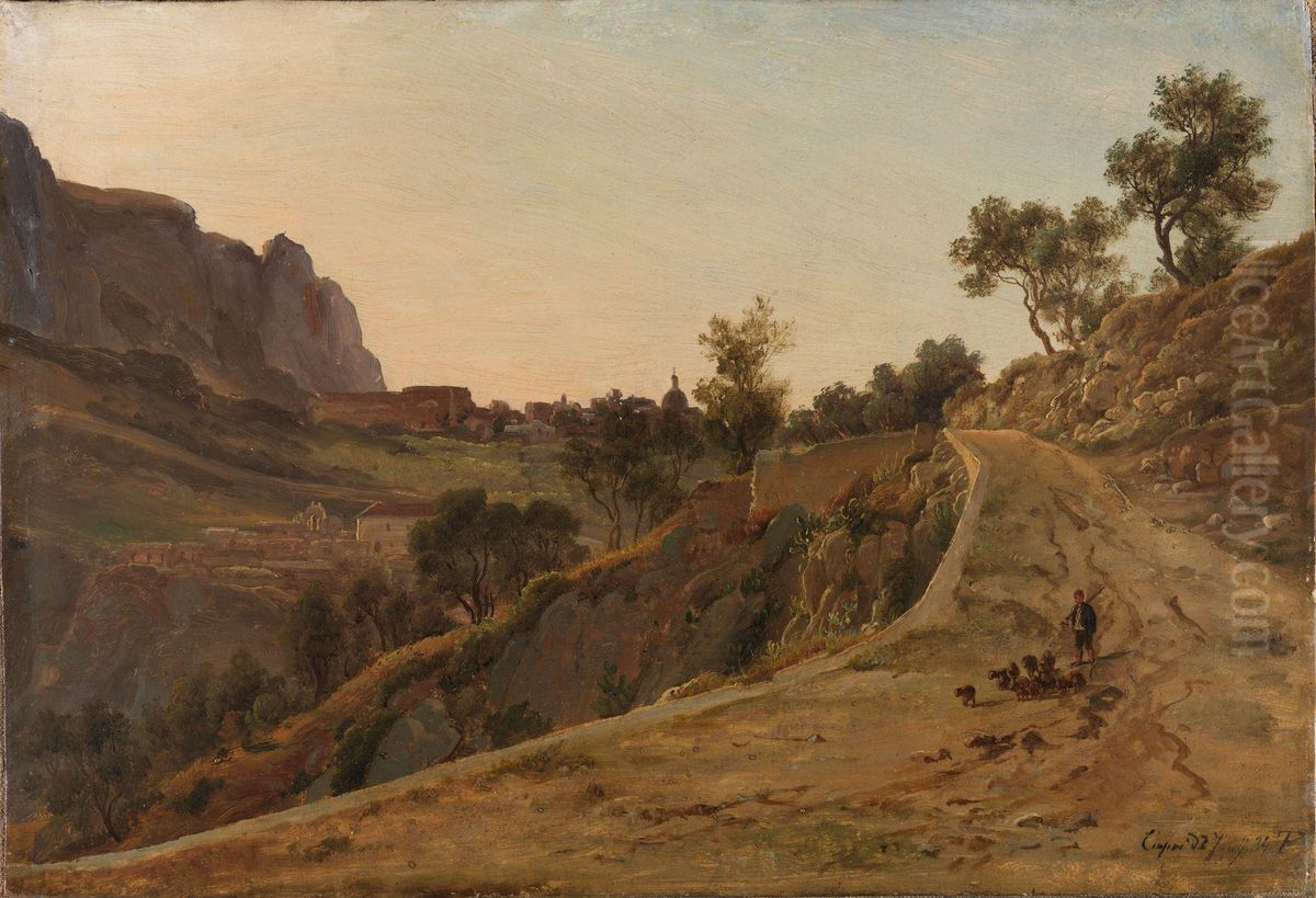 From Capri Oil Painting by Thomas Fearnley