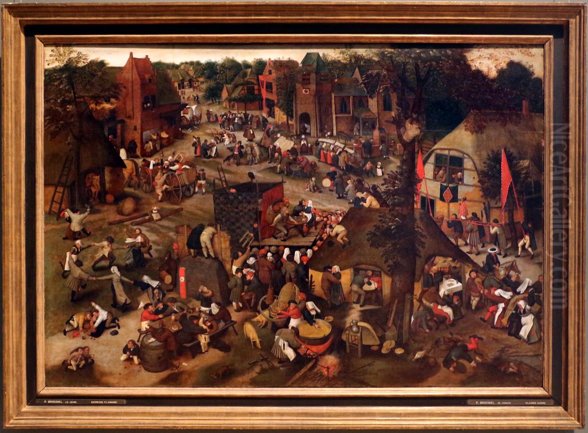 a flemish wake Oil Painting by Pieter Brueghel the Younger
