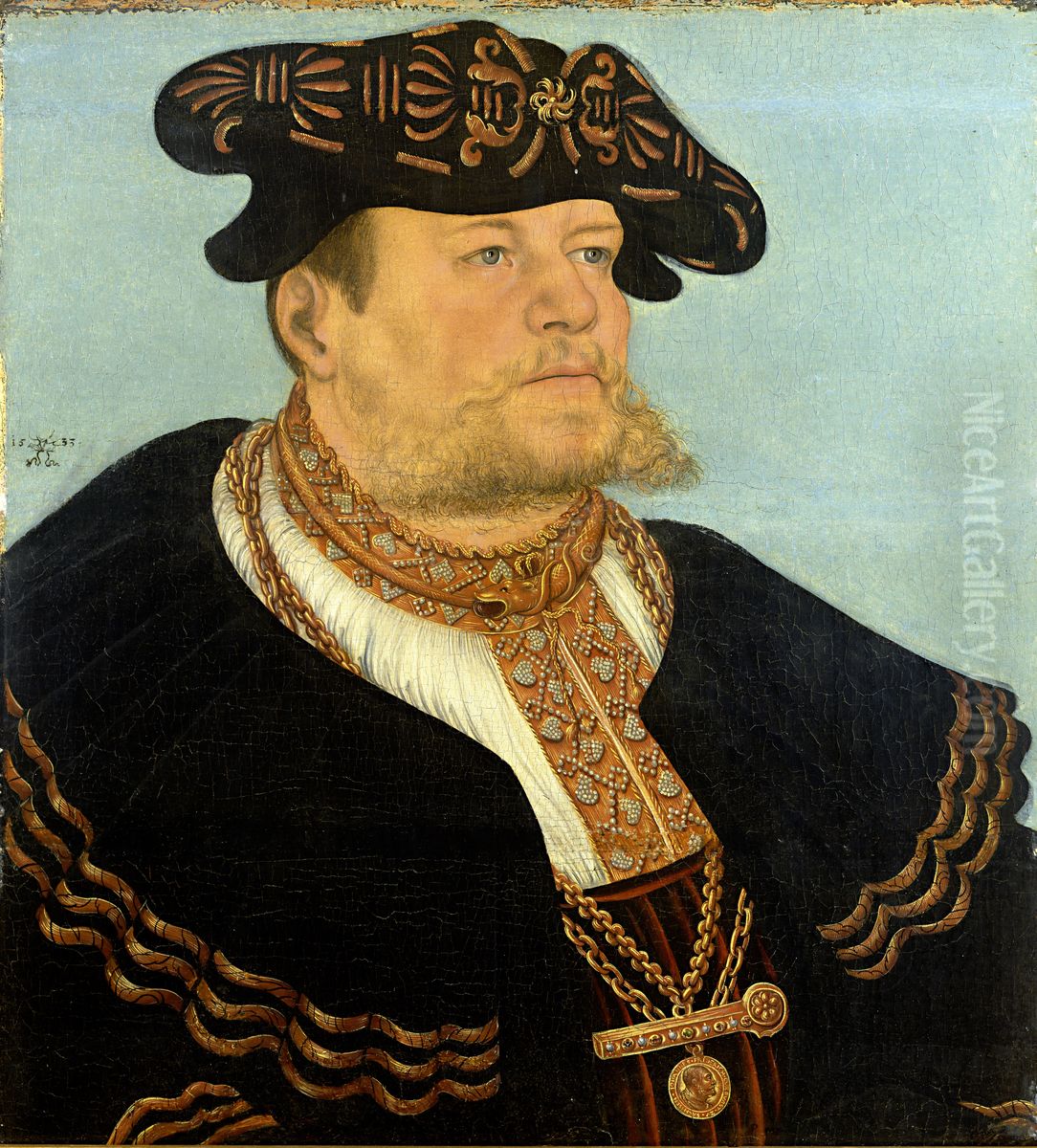 Portrait of the Chancellor Gregor Bruck Oil Painting by Lucas Cranach the Elder