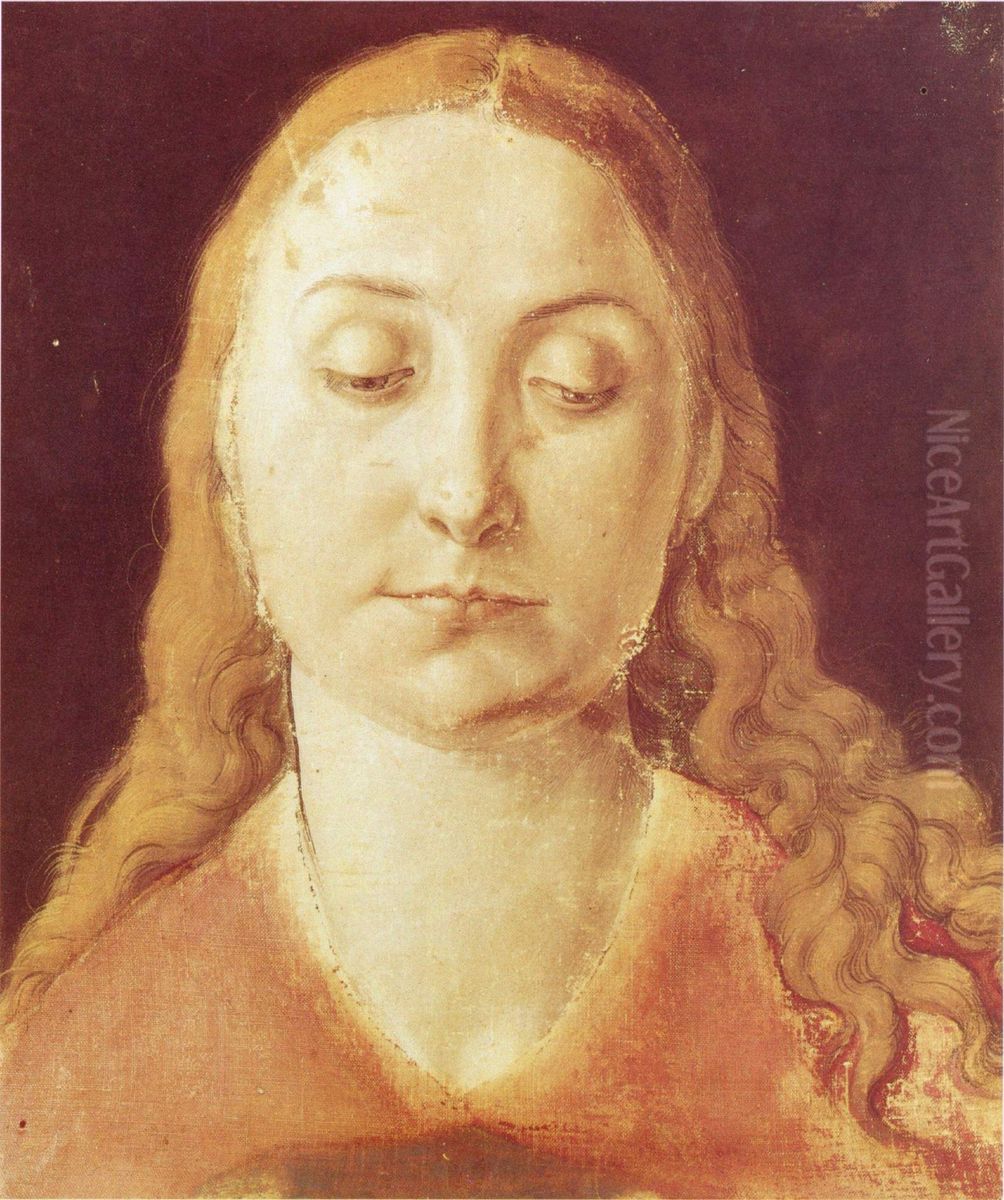 Kopf der Maria Oil Painting by Albrecht Durer