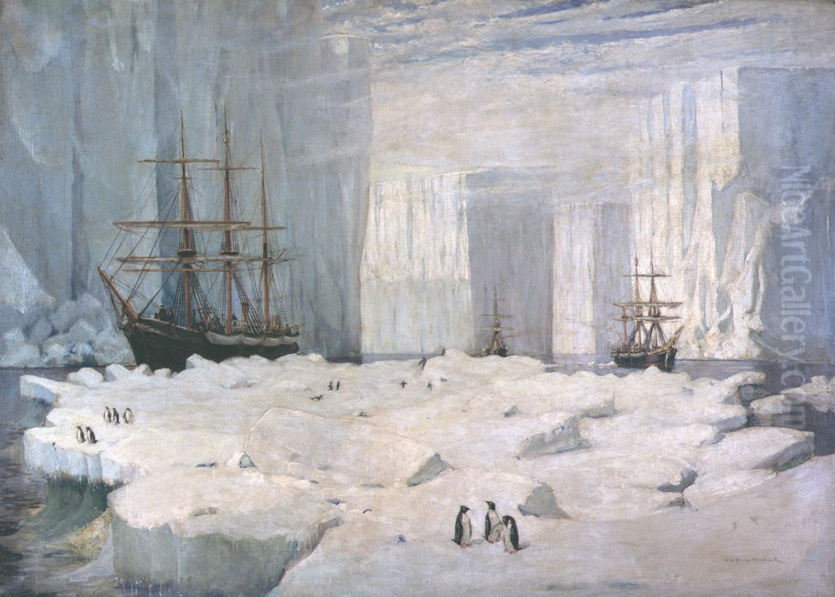 Dundee Antarctic Whaling Expedition (1892-1893) Oil Painting by William Gordon Burn Murdoch