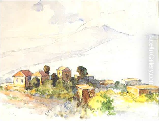 Ain Al-Saydeh. Oil Painting by Moustafa Farroukh