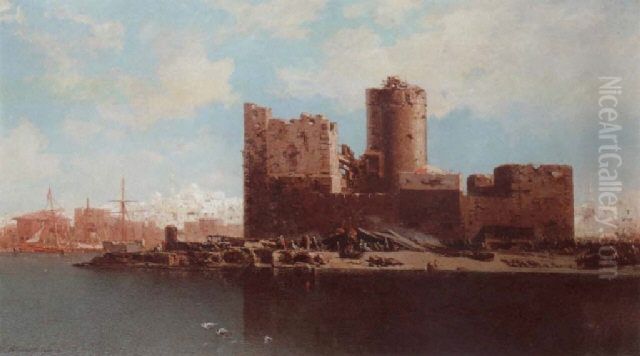 Trabzon, Turkey Oil Painting by Jean-Baptiste Henri Durand-Brager