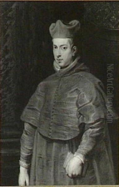 Portrait of Cardinal-infante Ferdinand of Austria (as cardinal) Oil Painting by (studio of) Rubens, Peter Paul