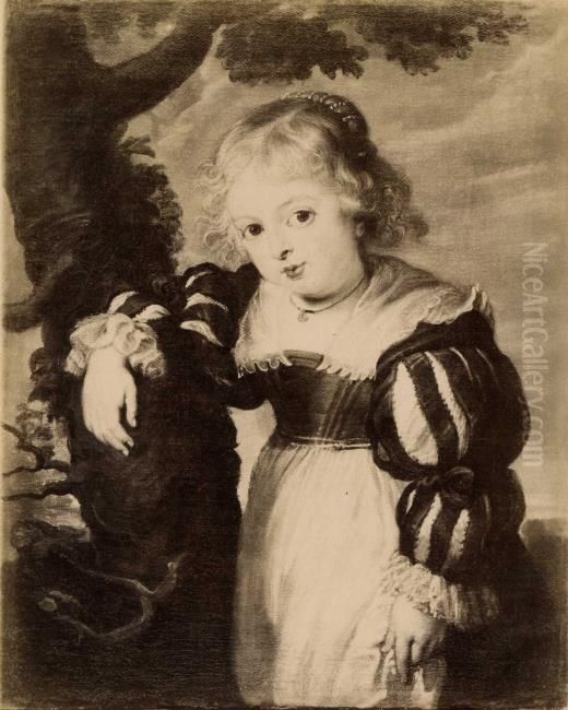 Portrait of Susan Gerbier, after 1630 Oil Painting by (studio of) Rubens, Peter Paul