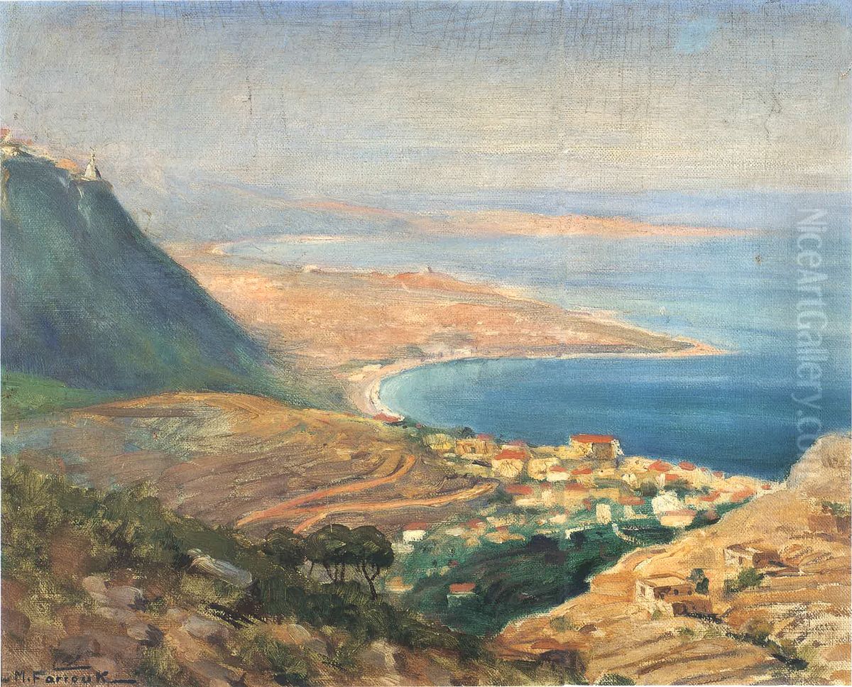 khlyj jwnyt. Oil Painting by Moustafa Farroukh