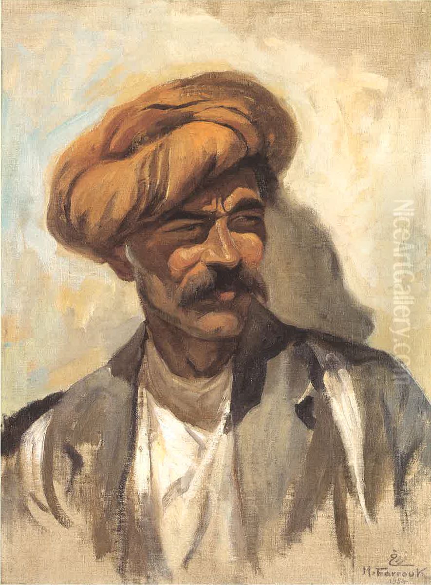 hmaal kurdy. Oil Painting by Moustafa Farroukh