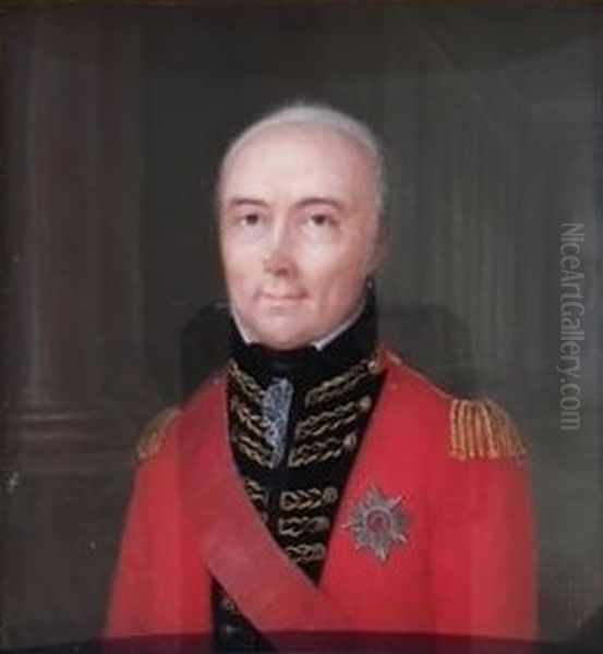 Portrait of Sir George Beckwith Oil Painting by Charlotte Martner