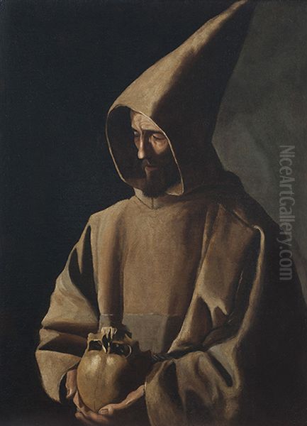 Saint Francis in Mediation Oil Painting by Francisco De Zurbaran