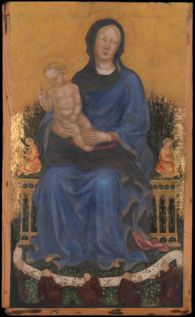 Madonna and Child with Angels Oil Painting by Gentile Da Fabriano