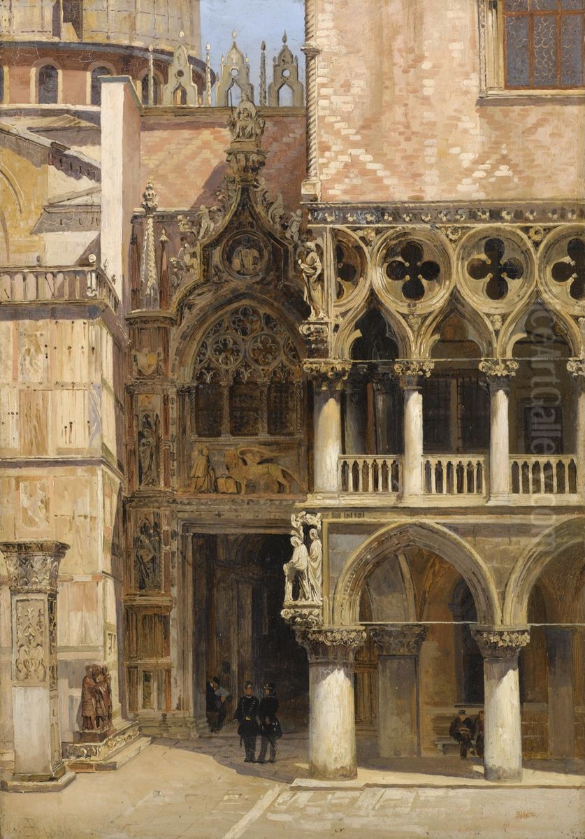 Porta della Carta Oil Painting by Antonietta Brandeis