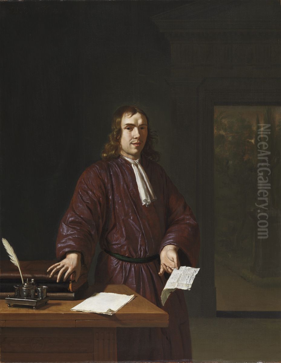 Portrait of Samuel van Acker Oil Painting by Willem Van Mieris Leiden