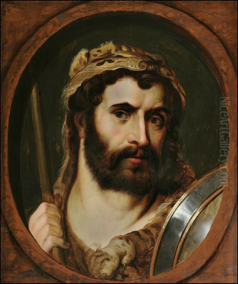 Emperor Commodus as Hercules and as a Gladiator Oil Painting by (studio of) Rubens, Peter Paul
