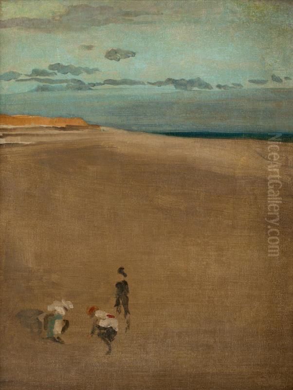 The Beach at Selsey Bill Oil Painting by James McNeill Whistler