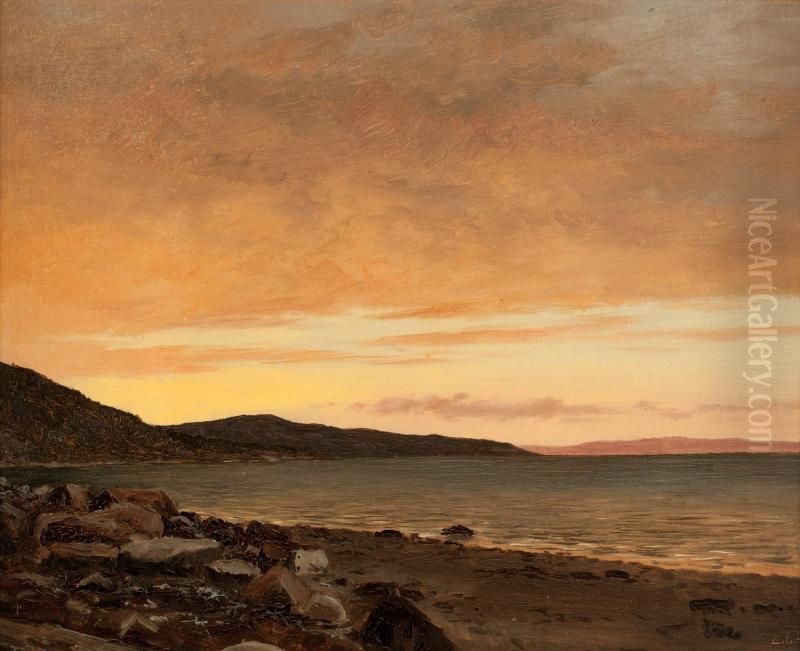 Coastal Evening Oil Painting by Lockwood de Forest