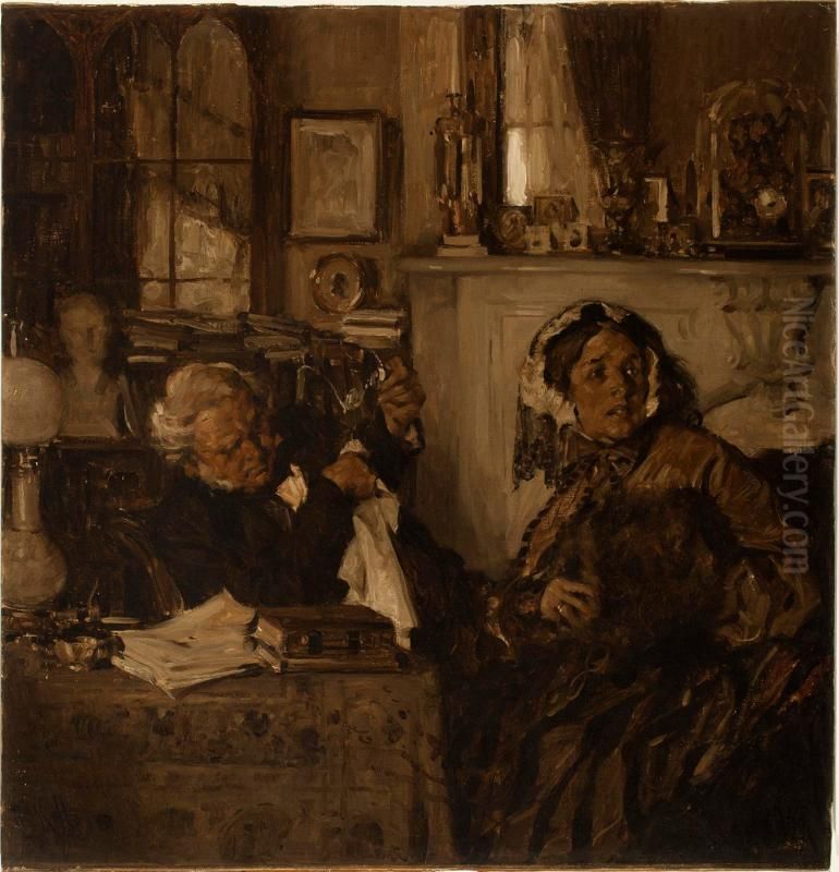 Doctor's Advice Oil Painting by Arthur I. Keller