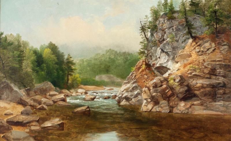 East Branch of the Ausable River Oil Painting by Asher Brown Durand