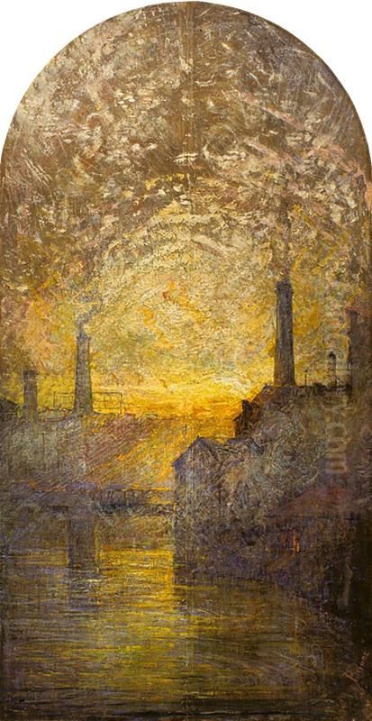 Hartford (Industry) Oil Painting by William Gedney Bunce