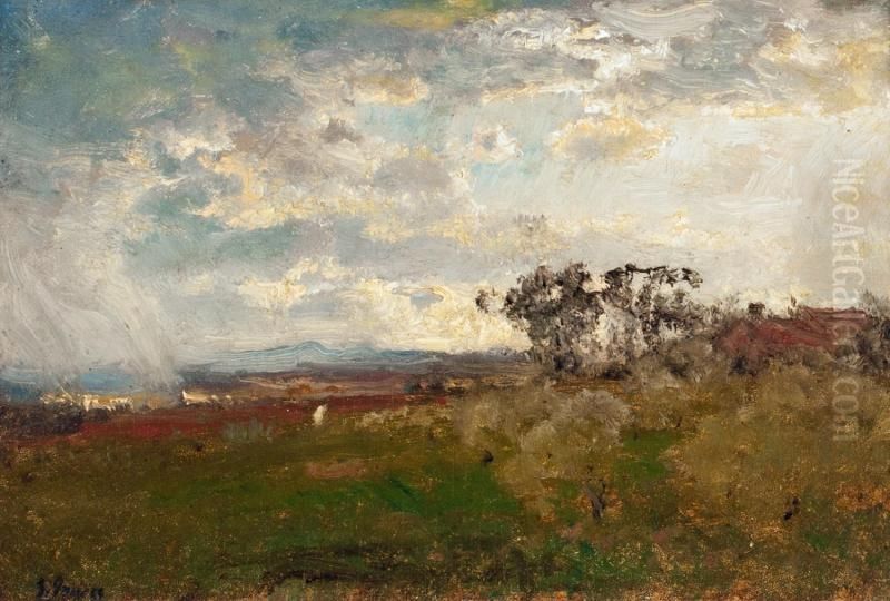Late Afternoon, Montclair Oil Painting by George Inness, Jr.