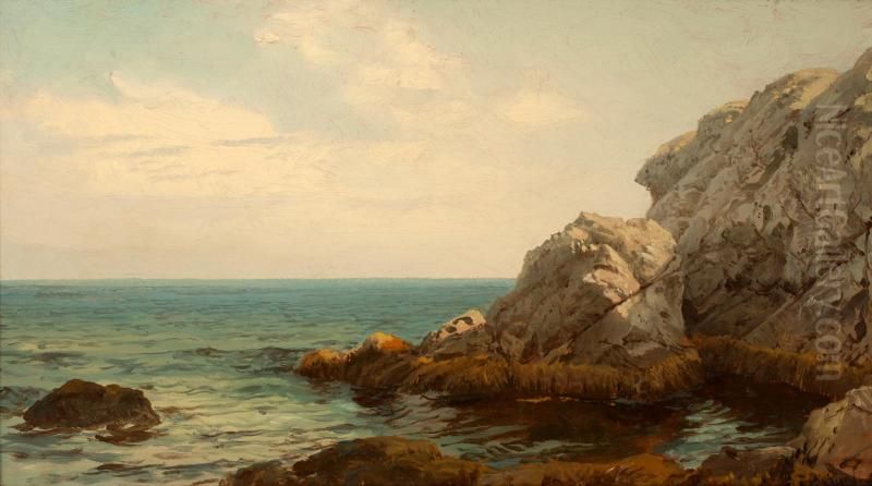 Low Tide, Newport, Rhode Island Oil Painting by William Trost Richards