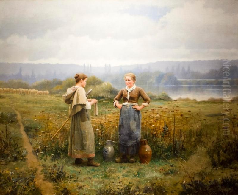 The Meeting Oil Painting by Daniel Ridgway Knight
