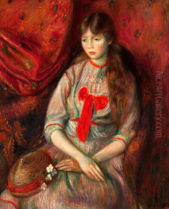 Portrait of a Young Girl Oil Painting by William James Glackens