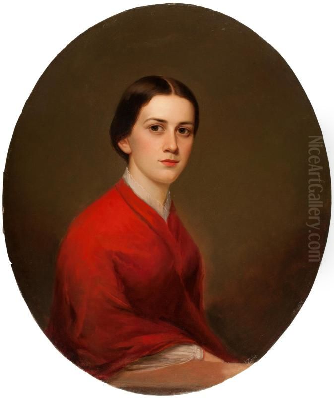 Portrait of Julia Chadwick Oil Painting by Shepard Alonzo Mount