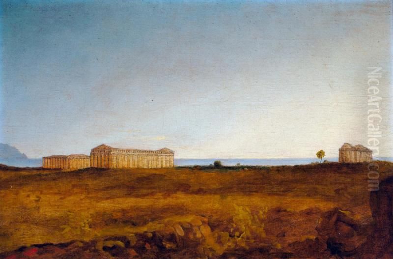Ruins of Paestum Oil Painting by Thomas Cole