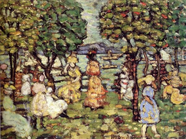 Salem Oil Painting by Maurice Prendergast