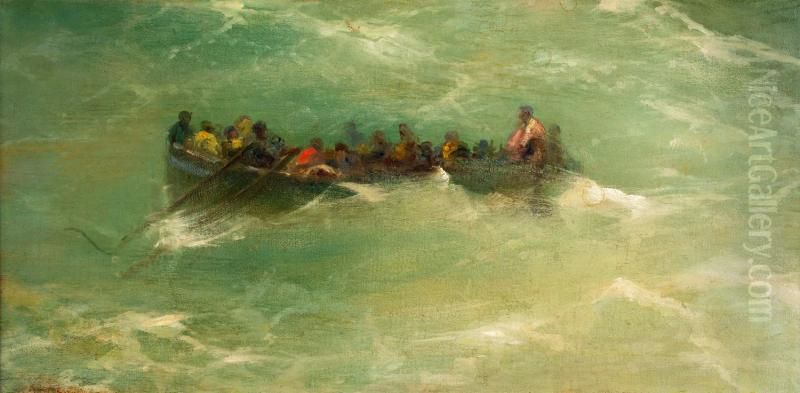 Shipwreck Oil Painting by Robert Loftin Newman