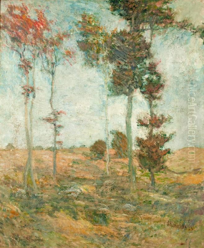 Summer Trees Oil Painting by John Henry Twachtman
