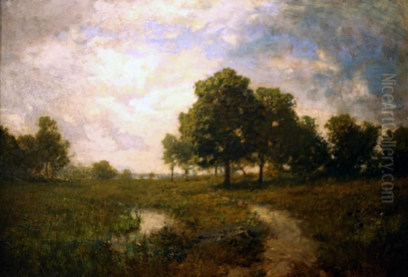 Wind Clouds Oil Painting by Alexander Helwig Wyant