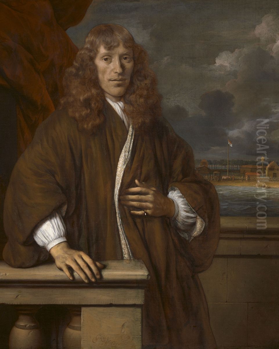 Portrait of an officer of the Dutch East India Company Oil Painting by Gerbrand Van Den Eeckhout