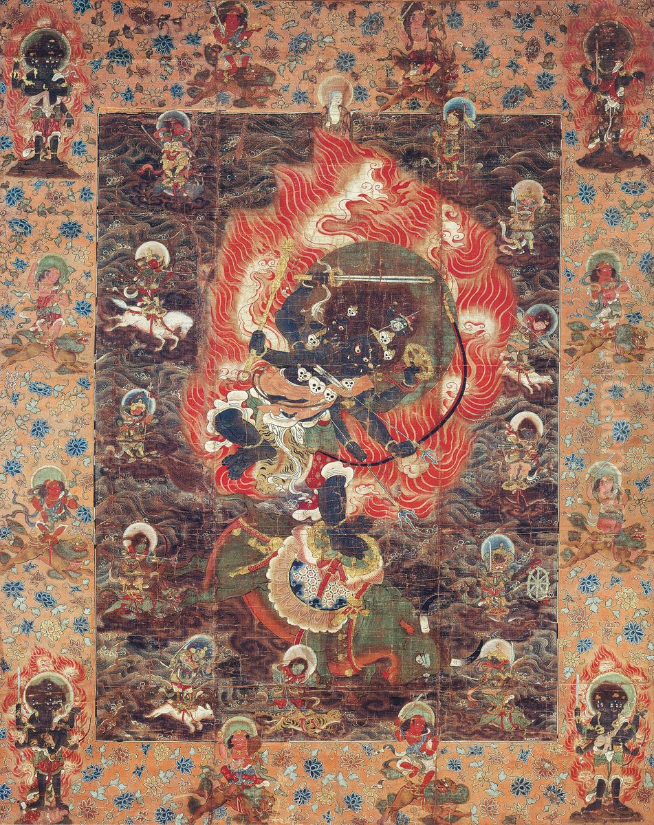 Mandala of Yamantaka Oil Painting by unknown