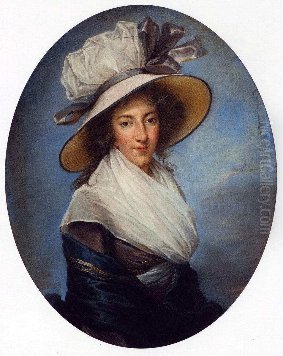 Portrait of Alexandrine-Charlotte de Rohan-Chabot, Duchess of La Rochefoucauld Oil Painting by Elisabeth Louise Vigee Le Brun