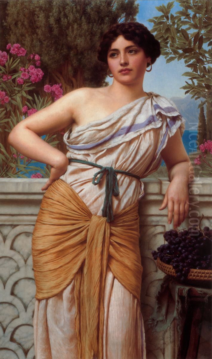 Reverie (1912) Oil Painting by John William Godward