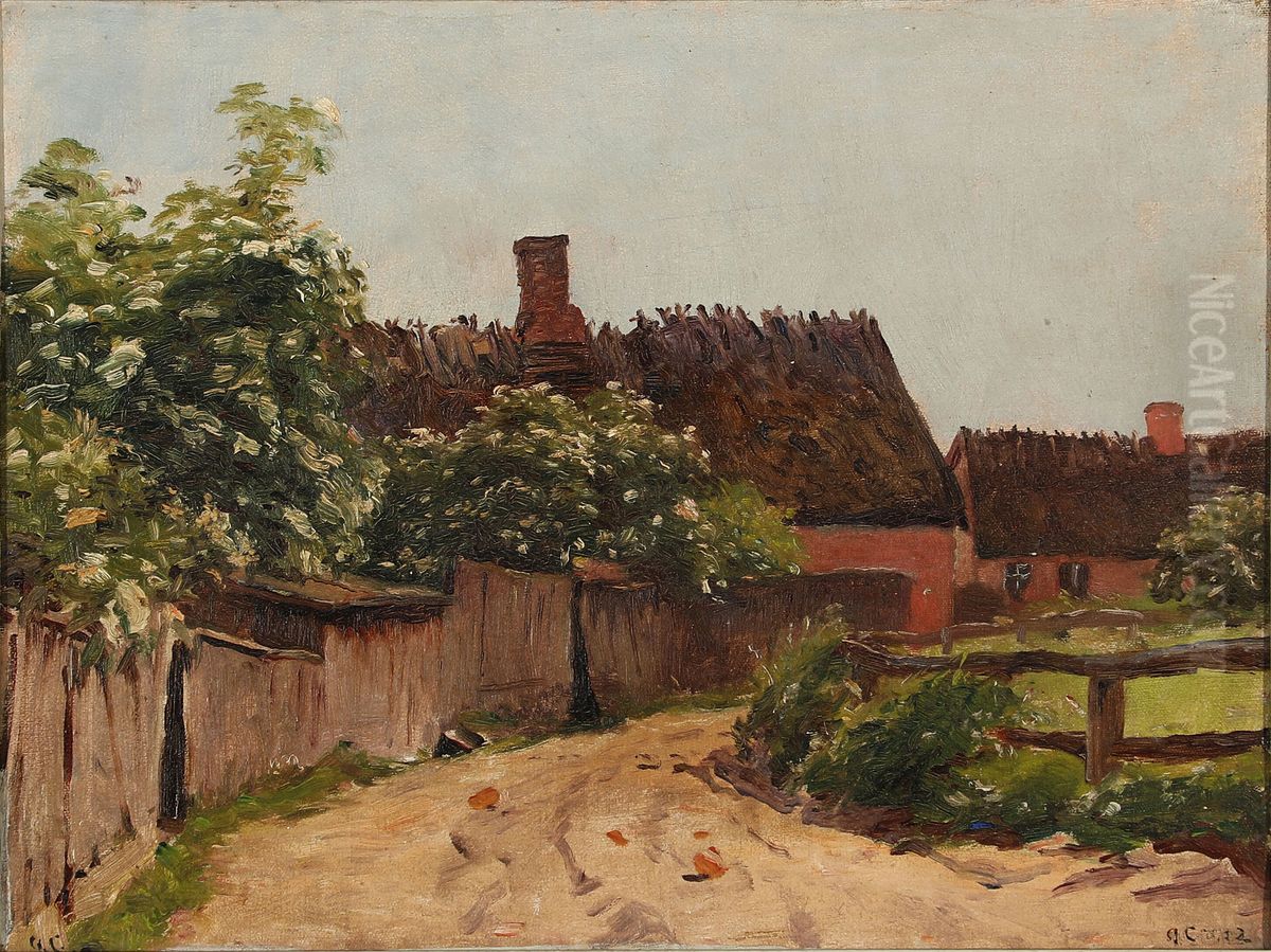 Blooming Elderflower, Hornbaek Oil Painting by Godfred B.W. Christensen