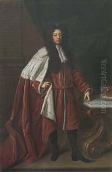 James Bertie (c.1653-1699), 1st Earl of Abingdon Oil Painting by Michael Dahl