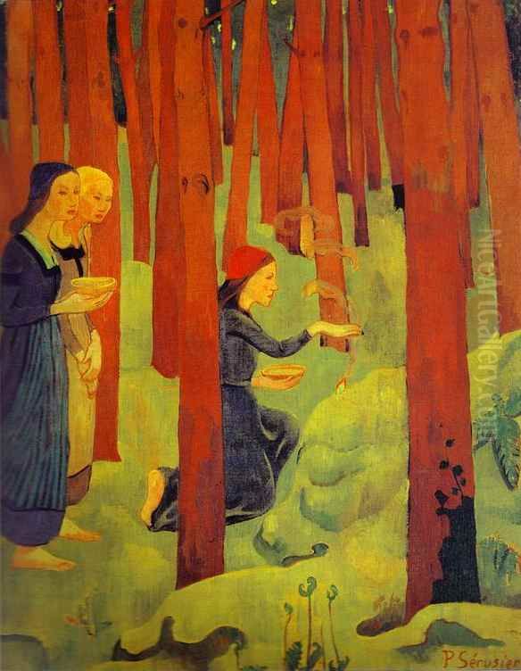 L'Incantation Oil Painting by Paul Serusier