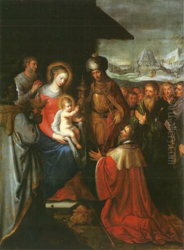 The Adoration of the Kings Oil Painting by Frans Francken the Younger